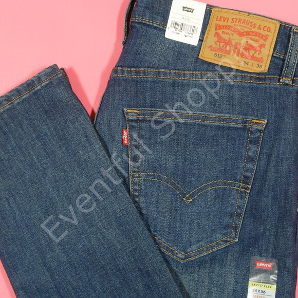 Levi's 512 Slim Taper Jeans in Blue Size 34 - Picture 1 of 7
